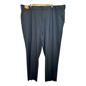 Van Heusen Big & Tall StainShield Grey Dress Pants 46x30 Non-Iron Flex Waist NEW